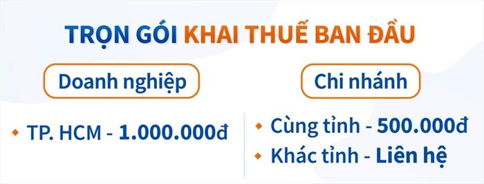 THIẾT LẬP HỒ SƠ THUẾ BAN ĐẦU